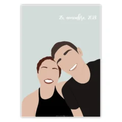 ilustraciones personalizadas pareja