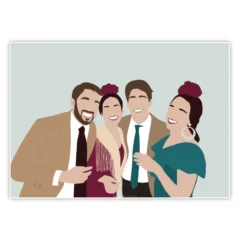 ilustraciones personalizadas amigos