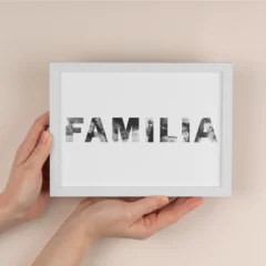 palabra con fotos collage fotos familia