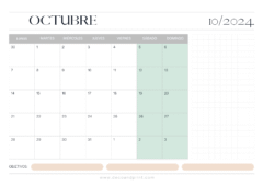 calendario personalizado 2024