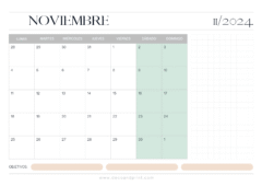 calendario personalizado 2024