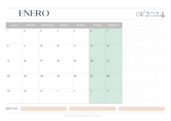 calendario personalizado 2024