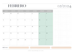 calendario personalizado 2024
