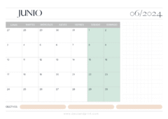 calendario personalizado 2024