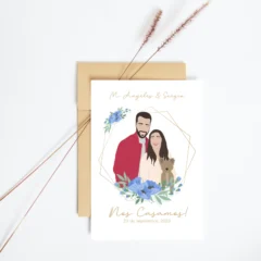invitaciones de boda ilustradas