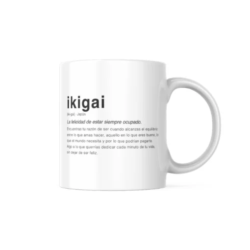 taza con frase ikigai para regalar