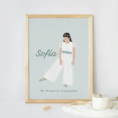 ilustracion para comunion regalo