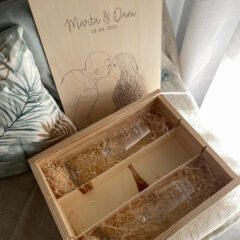 caja de madera para vino personalizada