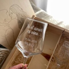 copa de vino personalizada